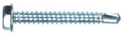 Hillman 41544 Hex Washer Head Self Drilling Screw, #8-18 x 1", Zinc, 75 Pack