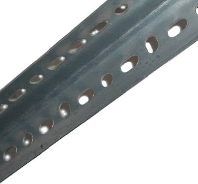 SteelWorks 11113 Slotted Steel Angle, 1.25" x 48", 18 Gauge