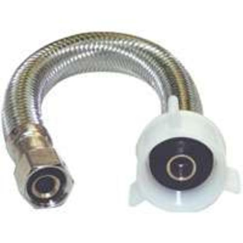 Plumb Pak PP23804 Stainless Steel Toilet Supply Tube, 3/8"x 7/8" x 9"