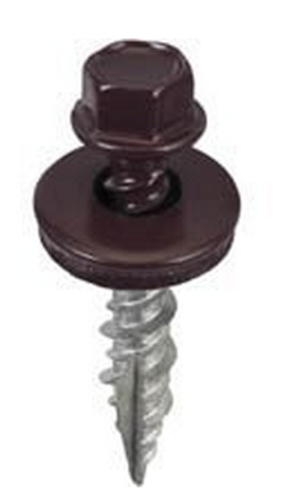 Acorn SW-MW1BG250 Metal Wood Screws, 1" Burgundy 250 Count