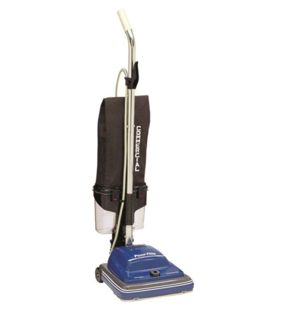 Powr-Flite PF70DC Commercial Upright Vacuum, 12"