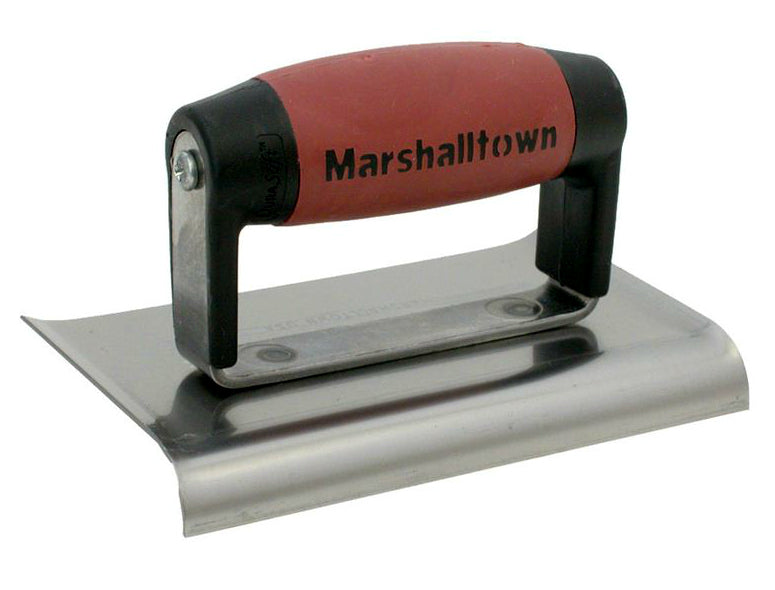 Marshalltown 138D Radius Edger-Curved Ends 6"x4", Lip-DuraSoft Handle
