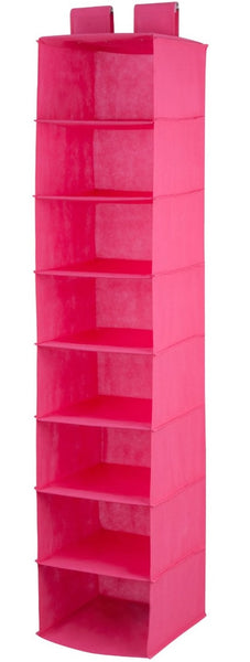 Honey-Can-Do SFT-03055 Shelf Hanging Vertical Closet Organizer, Pink