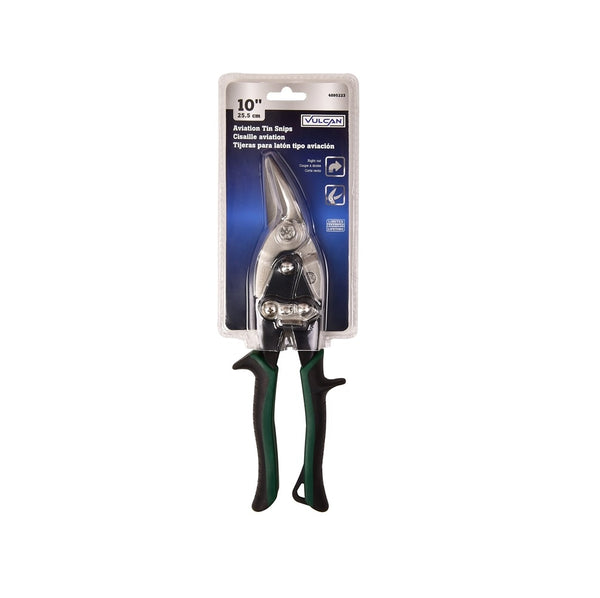 Vulcan TS-01020 Right-Cut Aviation Tin Snips, 10"