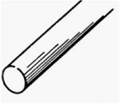 K&S 7140 Stainless Steel Round Rod, 1/4" x 36"