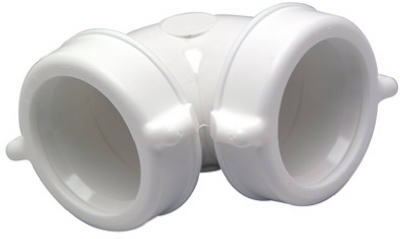 Master Plumber 622-522 Plastic 90-Degree Lavatory/Kitchen Drain Elbow, White