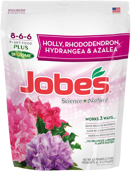 Jobe&#039;s 59866 Granular Holly, Azalea, Rhododendron & Hydrangea Fertilizer, 6 Lbs