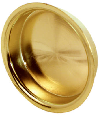 Slide-Co 161095 Sliding Wardrobe Door Pull Handle, Brass Plated Steel