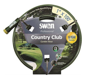 Swan SNCCC01100 Heavy Duty Garden Hose, 1" ID, 100', PVC, Green