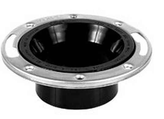 Oatey 43498 ABS Closet Flange, 4", Stainless Steel