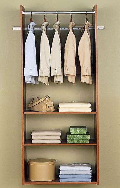 Easy Track RV1472-C Hanging Tower Closet, Natural Cherry, 72"