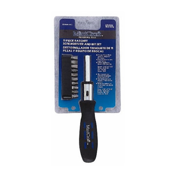 Mintcraft TCC1011 11-In-1 Ratchet Screwdriver Bit Set