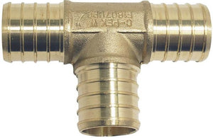 Apollo Valves CPXT34 Brass PEX Tee, 3/4"