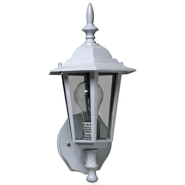 Boston Harbor AL8041-WH3L Single Light Exterior Wall Lantern, White