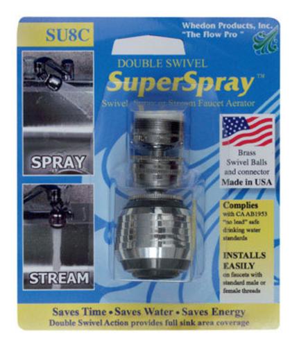 Whedon SU8C Double Swivel Super- Spray & Stream Aerator