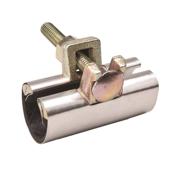 B & K 160-603HP 1-Bolt Pipe Repair Clamp, 430 Stainless Steel