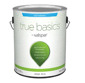 Valspar 080.0024550.007 True Basics Exterior Flat Paint