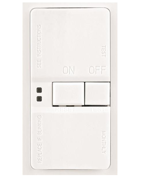 Cooper Wiring SGFD20W Self-Test Blank Face GFCI Receptacle, White