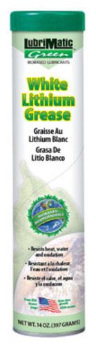 Lubrimatic 10308 Bio Lithium Grease, 14 Oz, White