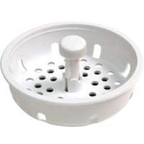 Danco 86792 Plastic Basket Strainer With Stopper, 3/4", White