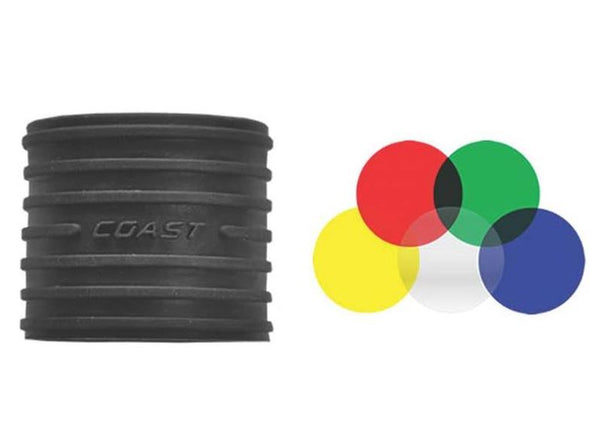 Coast 20186 LF100 Flashlight Lens Filter Kit, 5 Lens
