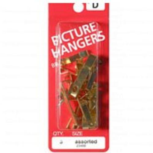 Midwest 23466 Assorted Picture Hanger, Brass