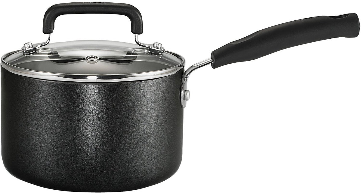 T-fal Signature C1192474 Non-stick Sauce Pan, Black, 3 Quart