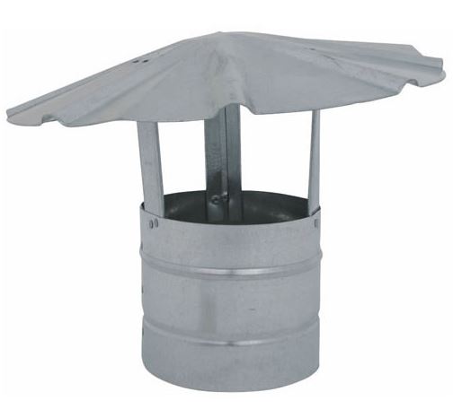 Billy Penn 8102 Galvanized Round Roof Cap, 5"