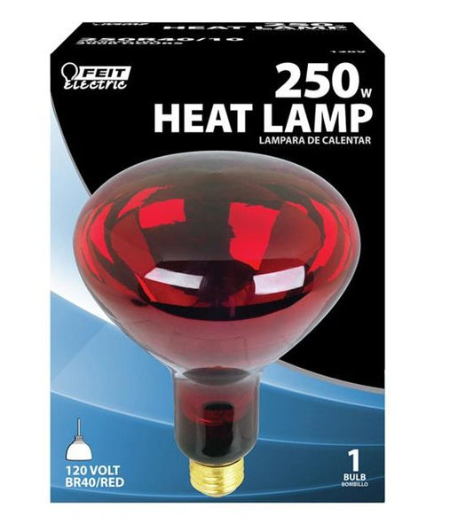 Feit Electric 250R40/10 Reflector Heat Lamps, 250 Watt