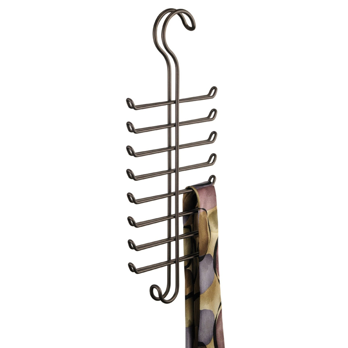 InterDesign 06561 Classico Over The Rod Vertical Tie and Belt Rack, Chrome