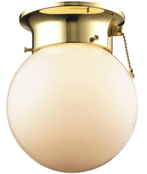 Boston Harbor F3015-3375-PB Pull Chain Ceiling Light, Polished Brass
