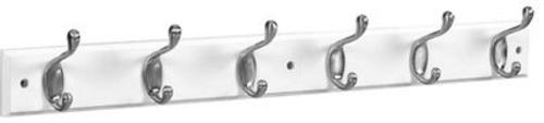 Stanley 812990 Hookrail, Satin Nickel, 27" x .6" x 2.75"