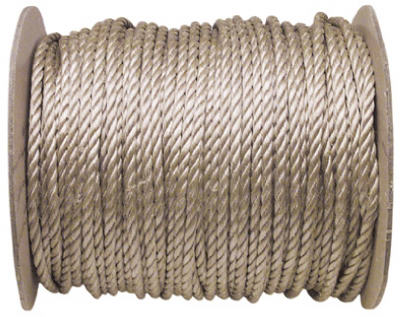 Wellington 14176 Twisted Unmanilla Rope, 1/4" x 1200', Brown