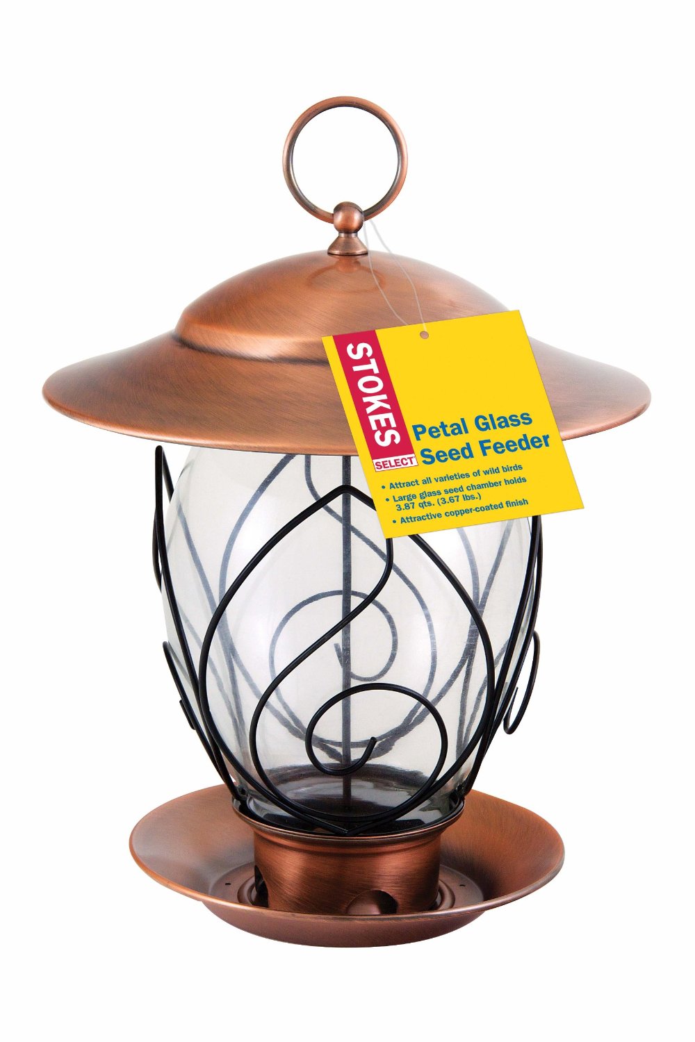 Stokes Select 38277 Petal Glass Seed Bird Feeder