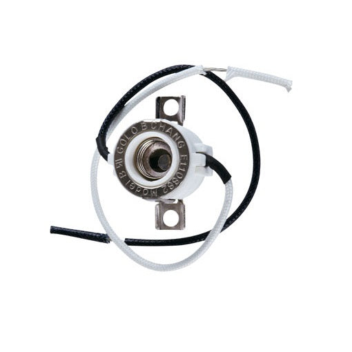 Jandorf 60517 Mini Candelabra Halogen Socket With Leads, White