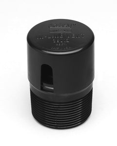 Oatey 39012 ABS In-Line Vent, 2"x2-13/16", Black
