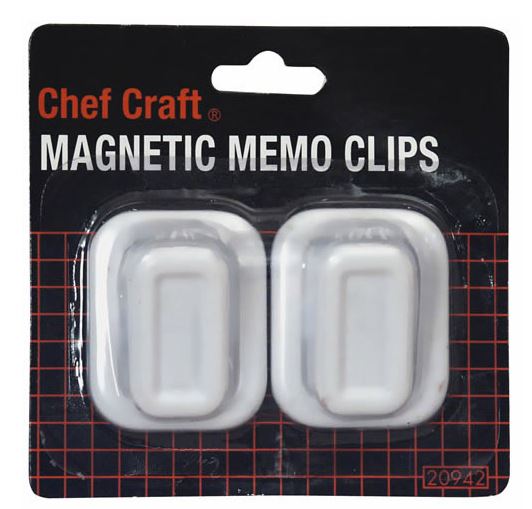 Chef Craft 20942 Magnetic Memo Clips