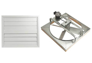 Master Flow 30BWHFS Whole House Fan & Shutter, 30"