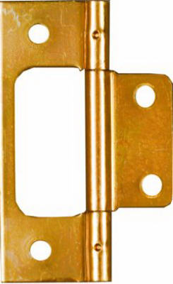 National Hardware N146-951 Non-Mortise Hinge 3", Dull Brass (2-Pack)