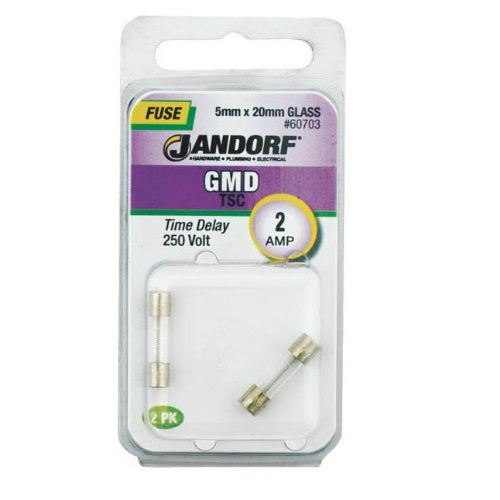 Jandorf 60703 GMD Glass Tube Fuse, 250 Volt