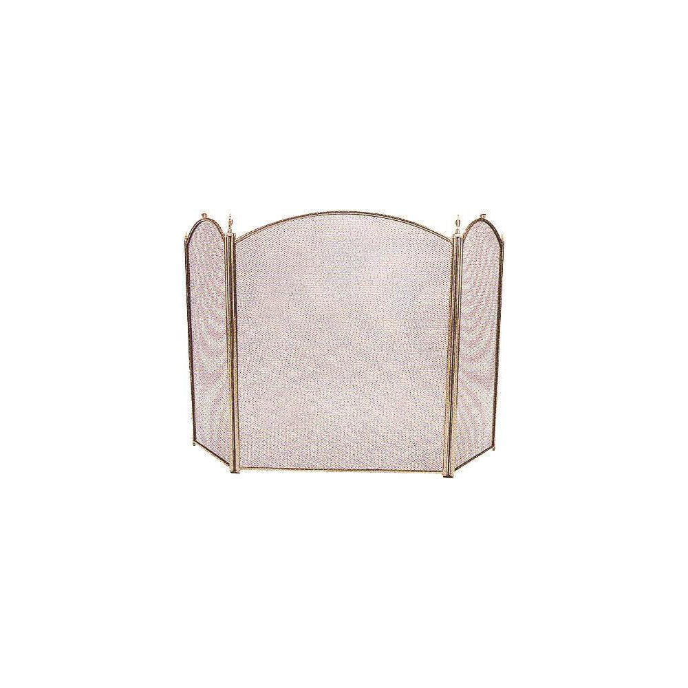 Simple Spaces S31070PB-C3L 3 Panel Fireplace Screen, Polished Brass, 32" x 51-1/2"