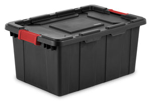 Sterilite 14649006 Industrial Tote, 15 Gallon, Black