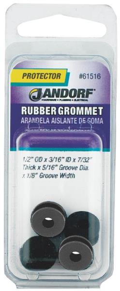 Jandorf 61516 Rubber Grommet, 1/2" x 3/16" x 7/32"