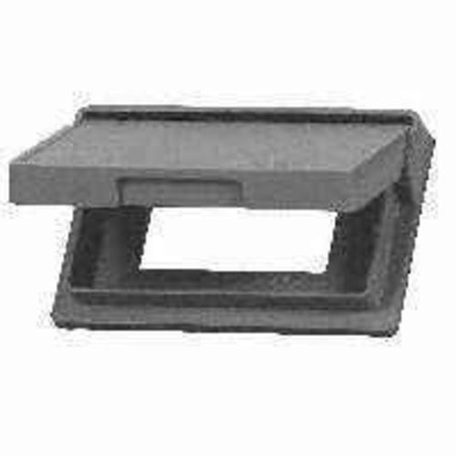 Cooper Wiring 1966-SP Single Gang GFCI Decorator Outlet Cover, Gray