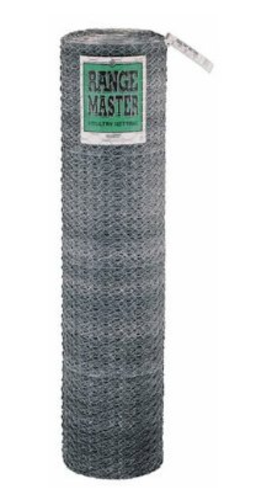 Rangemaster 2"X24"X50&#039; Galvanized Poultry Netting, 24" x 50&#039;