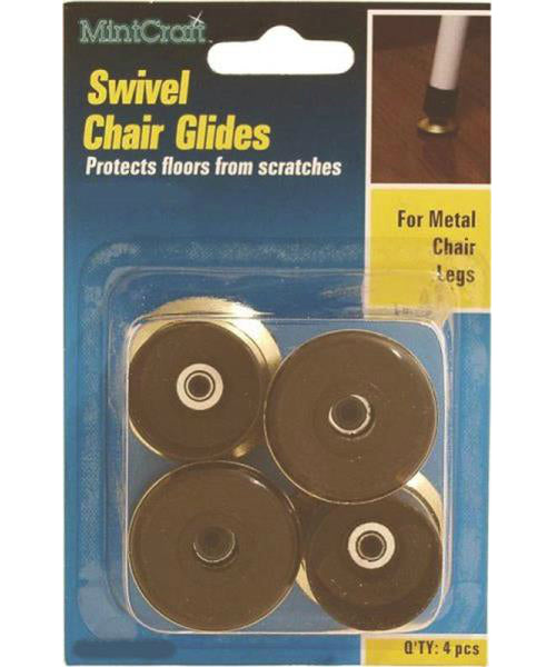 ProSource FE-51144-PS Furniture Swivel Chair Glide, Brass, 7/8"