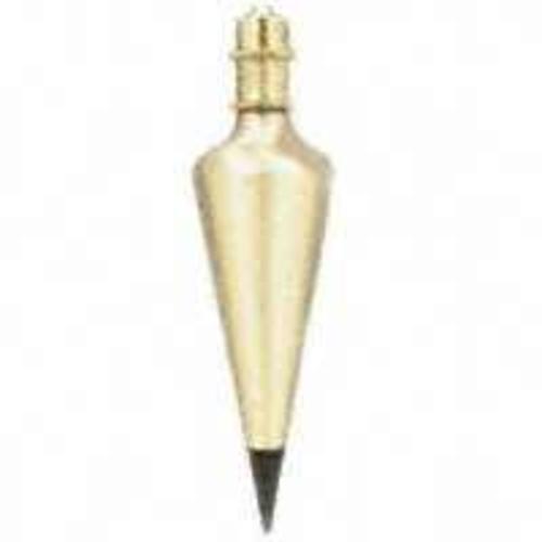 General Tools 800-12 Brass Plumb Bob, 5" x 1-3/8"