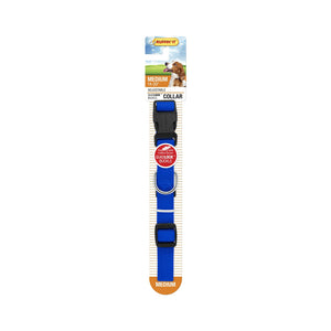 Westminster Pet 7N31042 Ruffin' It Adjustable Dog Collar, Nylon, Blue, 14 - 20"
