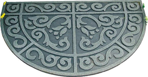 Simple Spaces 06ABSHE-14-3L Half Circle Floor Mat, 24" x 39"