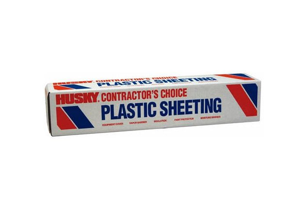 Husky CF0112-0400C Plastic Sheeting, 12&#039; x 400&#039;, Clear